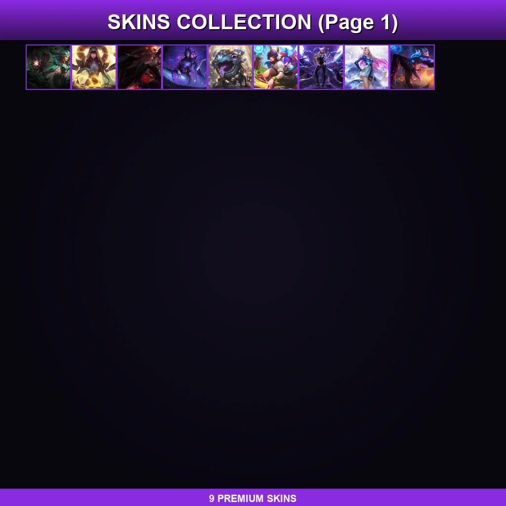 NA | Lv49 | Unranked | 9 Skin | 32 Champ — LoL account