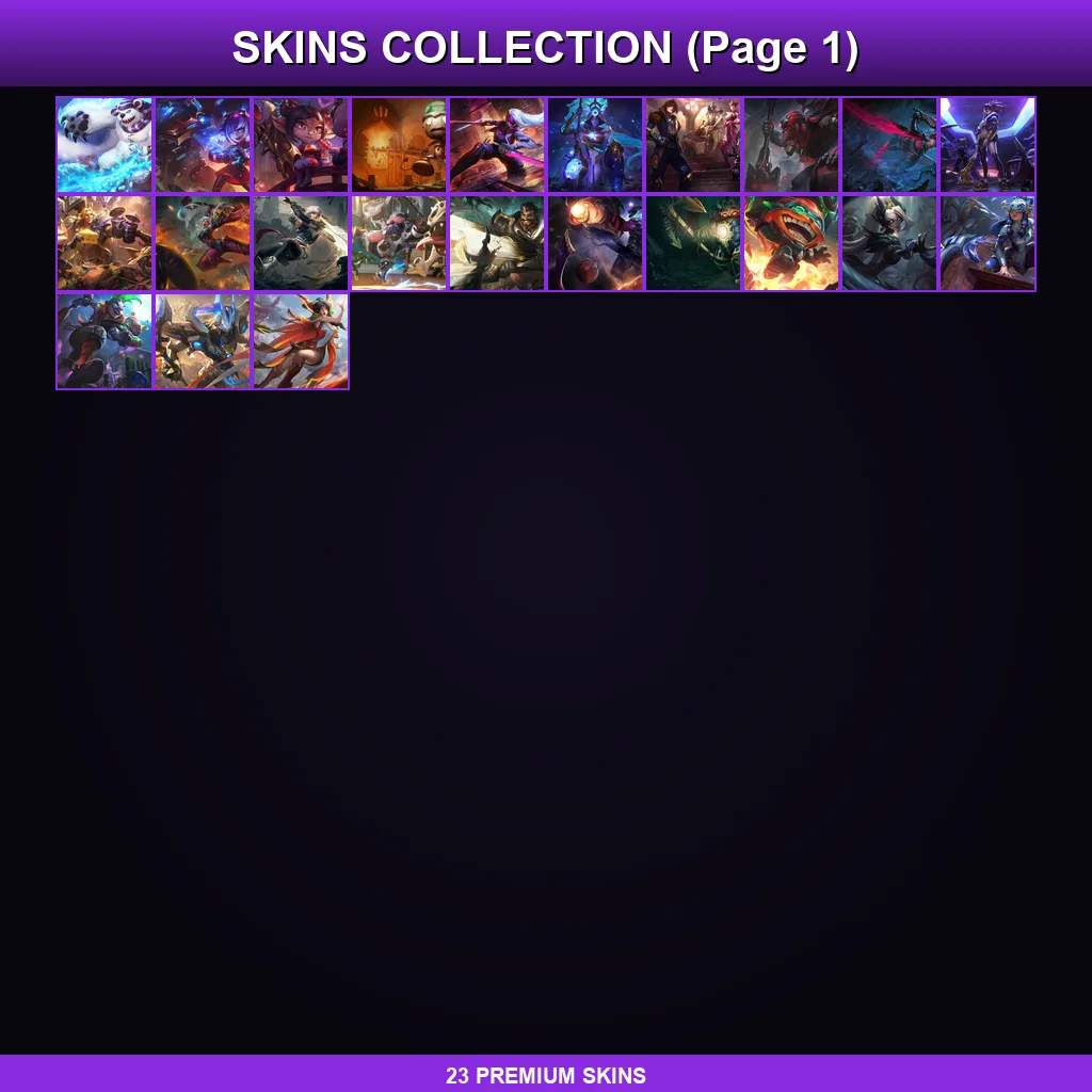 EUW | Lv31 | Unranked | 23 Skin | 56 Champ
