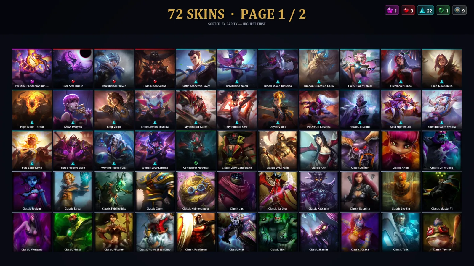 [LoL] | TR | Level 61 | Emerald IV | 97 Champions | 40 Skins