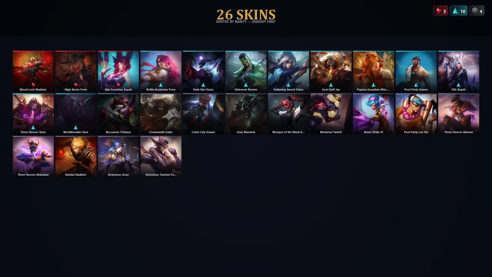 [LoL] | TR | Level 30 | Master | 68 Champions | 26 Skins — LoL account