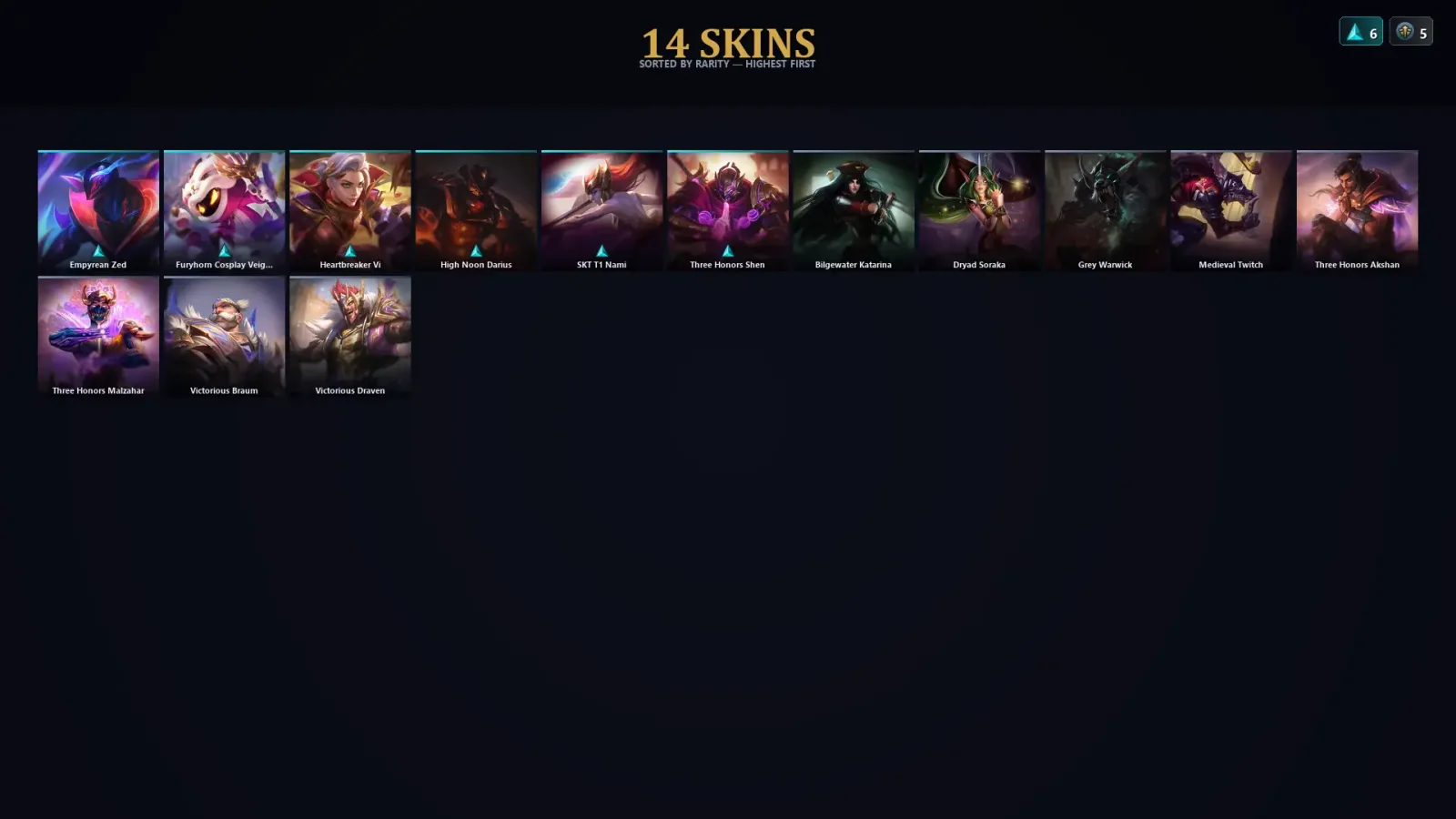[LoL] | EUW | Level 57 | Emerald IV | 84 Champions | 14 Skins