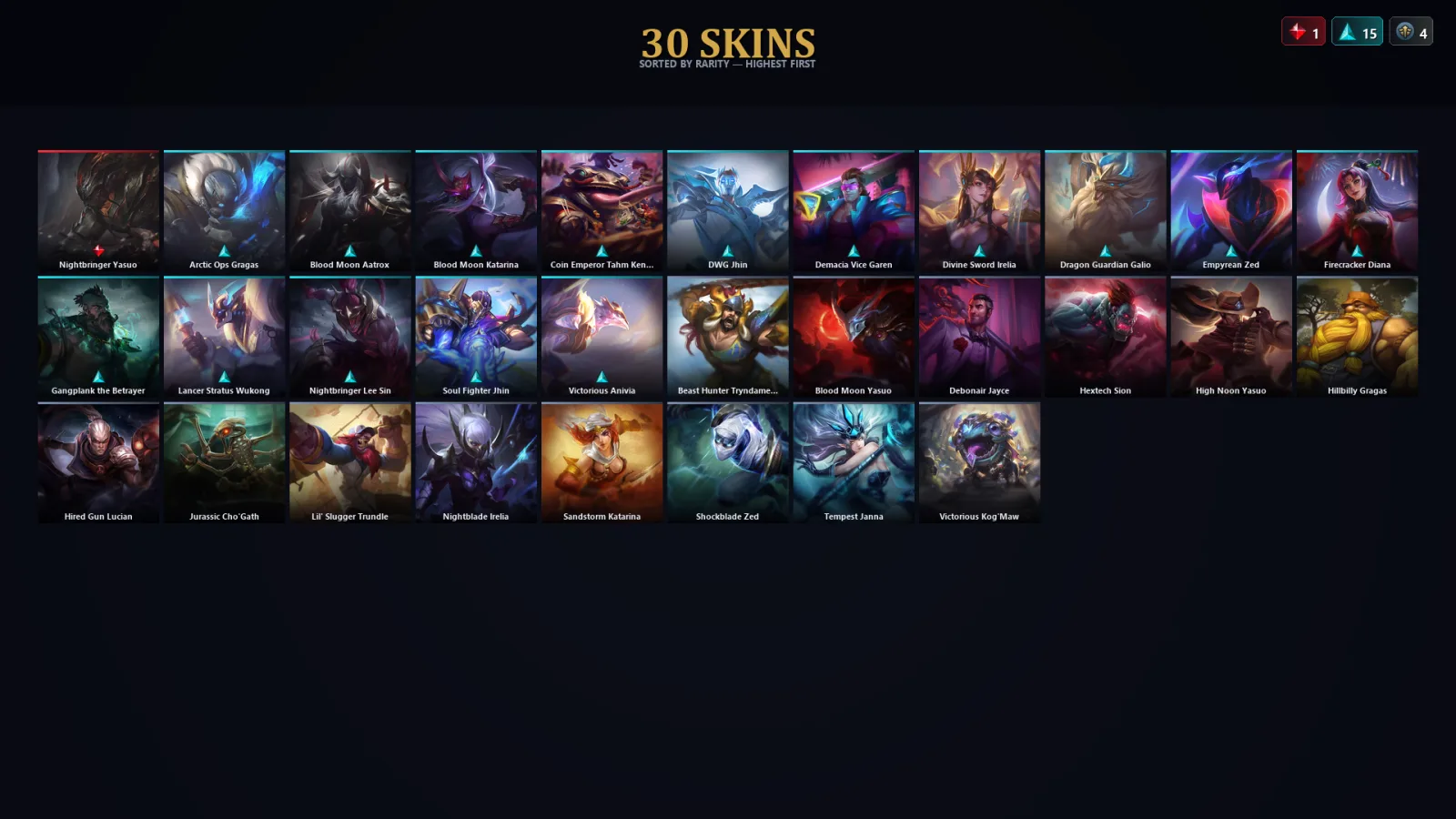 [LoL] | EUW | Level 54 | Silver I | 49 Champions | 30 Skins | 11,732 BE