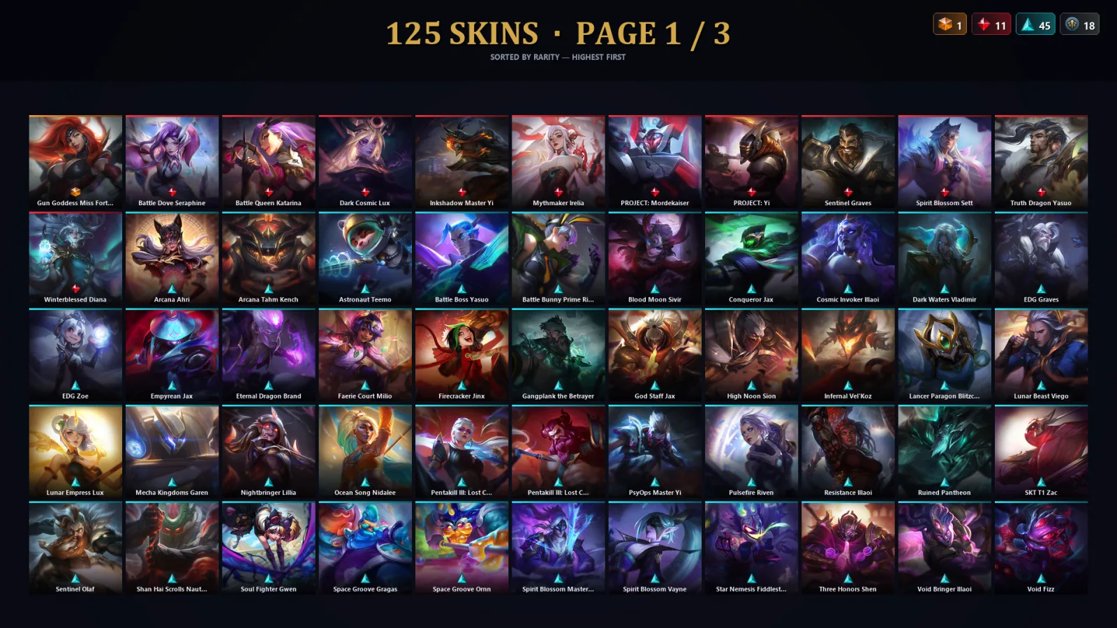 [LoL] | EUW | Level 249 | Silver III | 173 Champions | 93 Skins | 29,993 BE