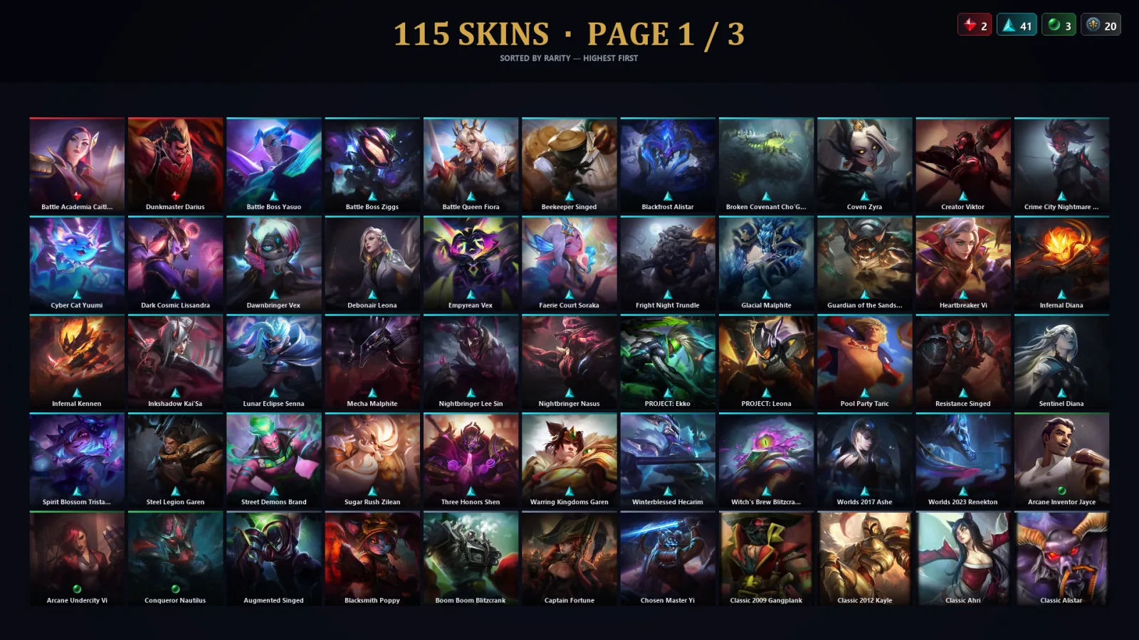 [LoL] | EUW | Level 344 | Platinum II | 172 Champions | 83 Skins | 105,814 BE