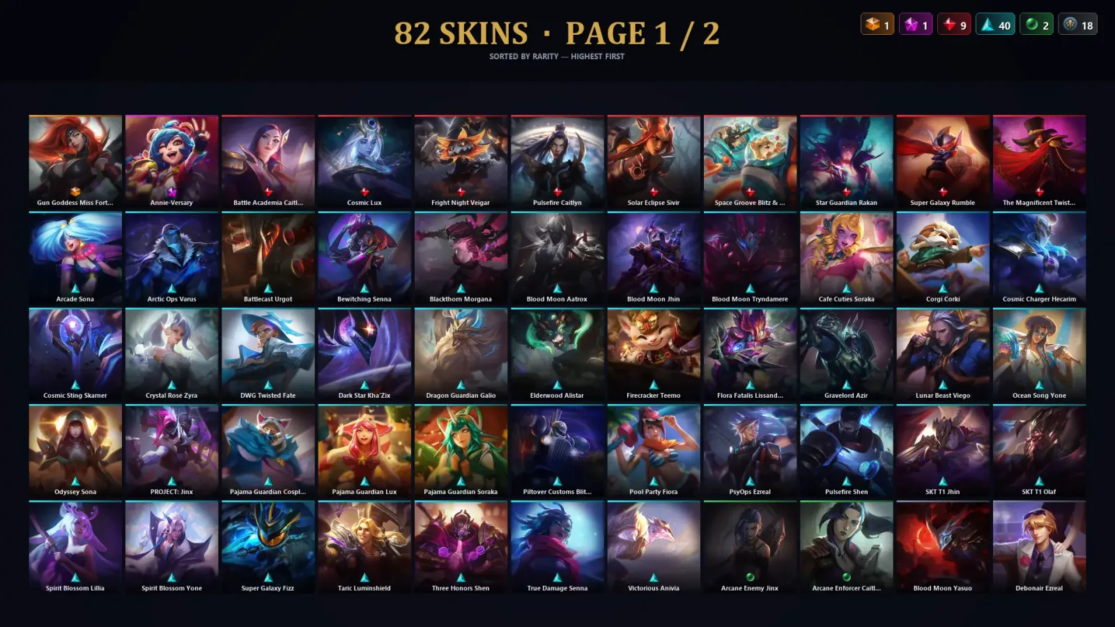 [LoL] | TR | Level 235 | Emerald IV | 172 Champions | 82 Skins | 59,878 BE — LoL account