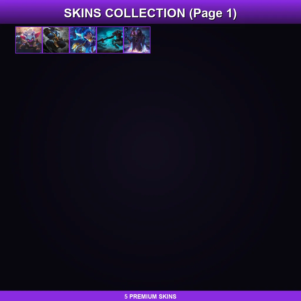 EUW | Lv38 | Unranked | 5 Skin | 33 Champ — LoL account