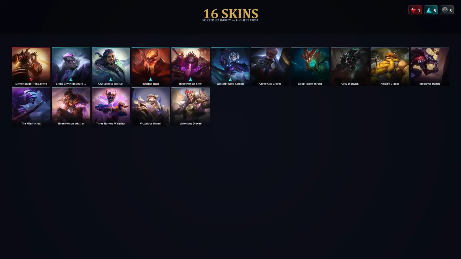 [LoL] | TR | Level 79 | Emerald II | 127 Champions | 16 Skins — LoL account
