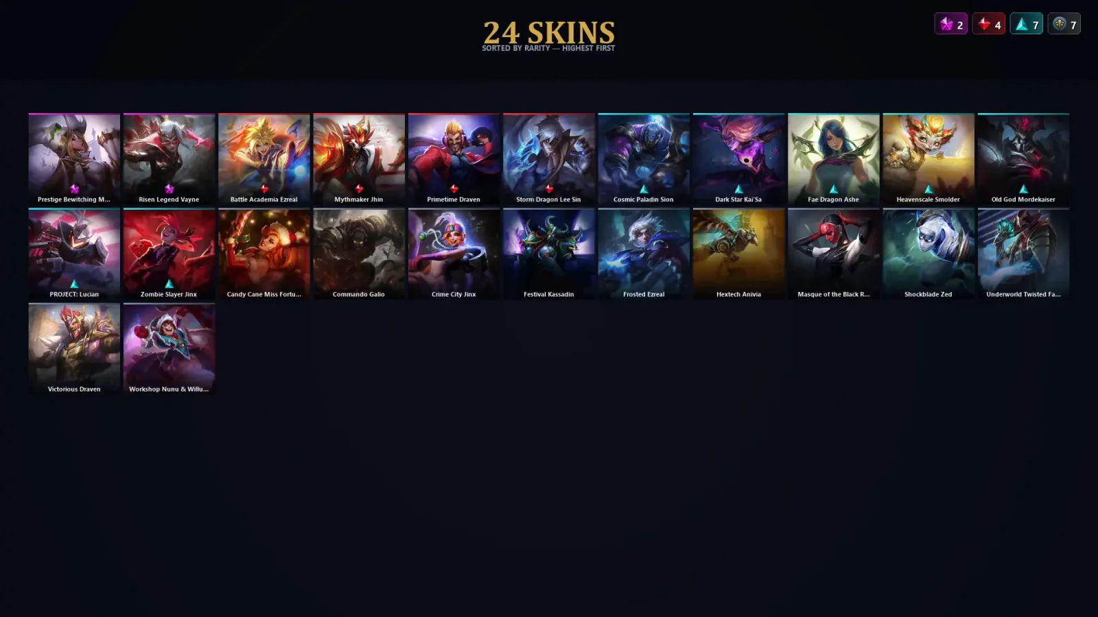 [LoL] | TR | Level 128 | 107 Champions | 24 Skins | 38,860 BE — LoL account