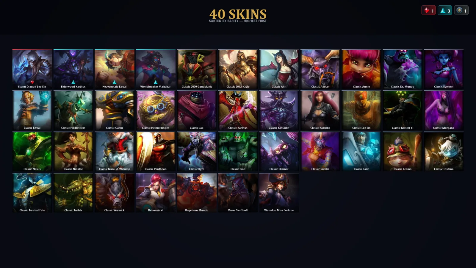 [LoL] | TR | Level 37 | Emerald IV | 99 Champions | 40 Skins