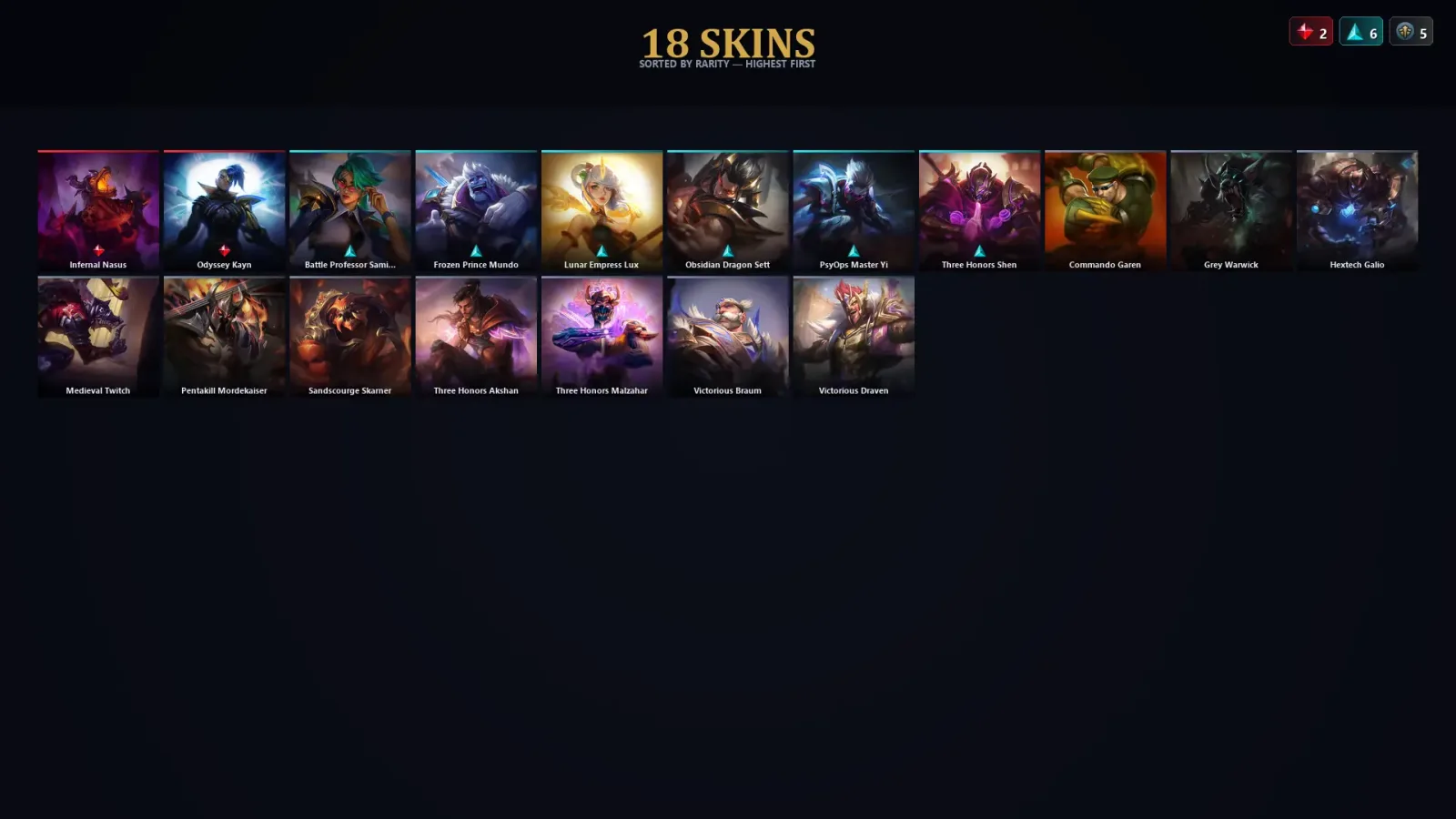 [LoL] | TR | Level 115 | Diamond IV | 114 Champions | 18 Skins | 116,243 BE — LoL account