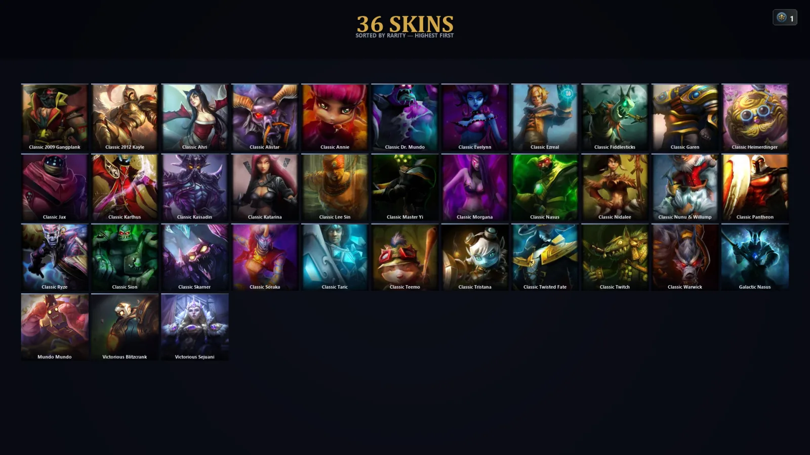 [LoL] | EUW | Level 68 | 43 Champions | 4 Skins