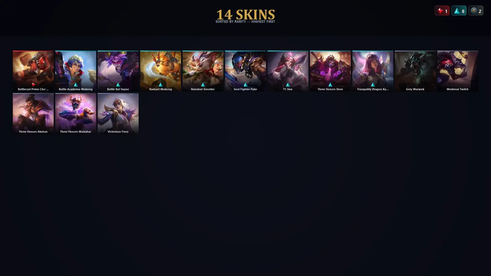 [LoL] | EUW | Level 45 | 52 Champions | 14 Skins | 16,995 BE — LoL account