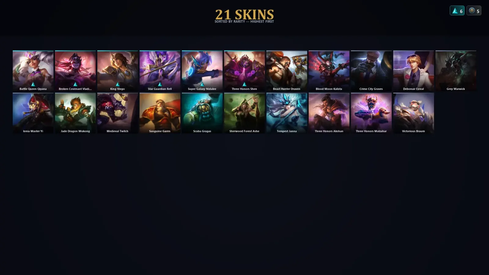 [LoL] | TR | Level 30 | Master | 91 Champions | 21 Skins — LoL account