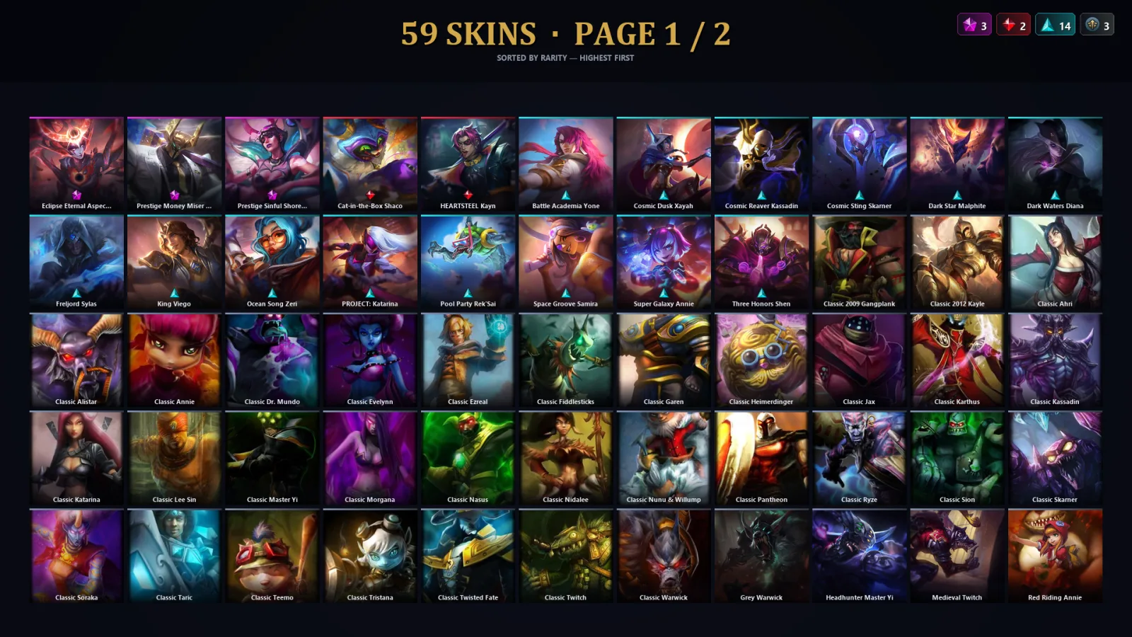 [LoL] | TR | Level 64 | Diamond IV | 96 Champions | 27 Skins