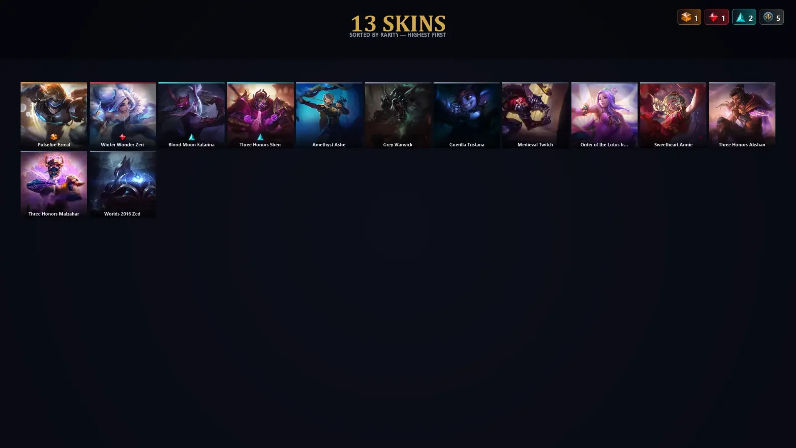[LoL] | EUW | Level 35 | Platinum II | 63 Champions | 13 Skins — LoL account