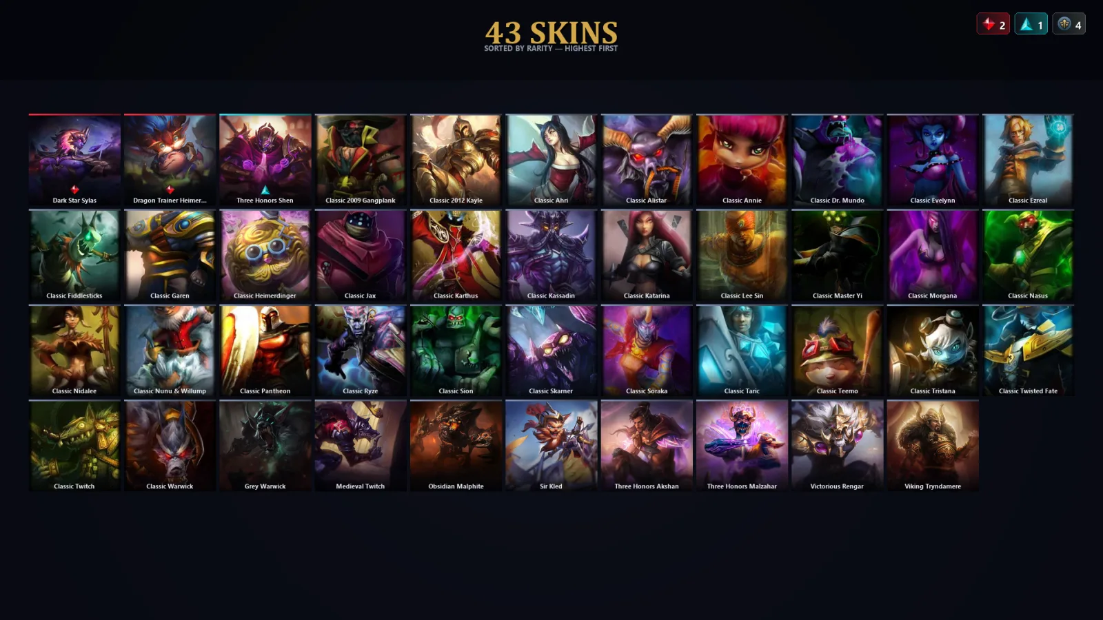 [LoL] | EUW | Level 46 | Diamond I | 57 Champions | 43 Skins