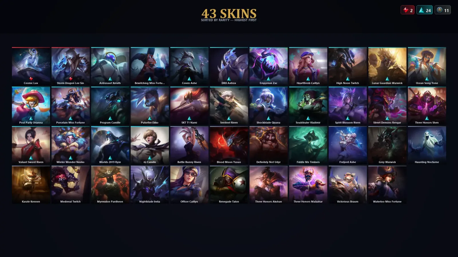 [LoL] | TR | Level 73 | Diamond I | 114 Champions | 43 Skins | 19,793 BE — LoL account