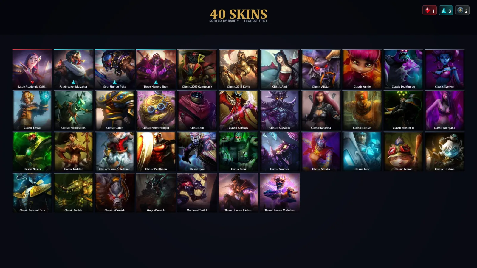 [LoL] | EUW | Level 30 | Gold IV | 52 Champions | 40 Skins | 22,655 BE
