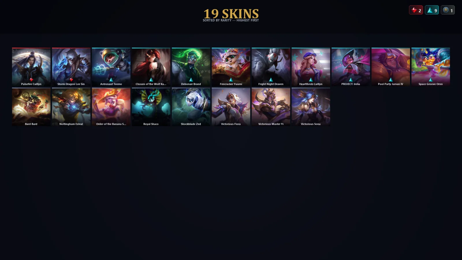 [LoL] | TR | Level 68 | Diamond II | 110 Champions | 19 Skins
