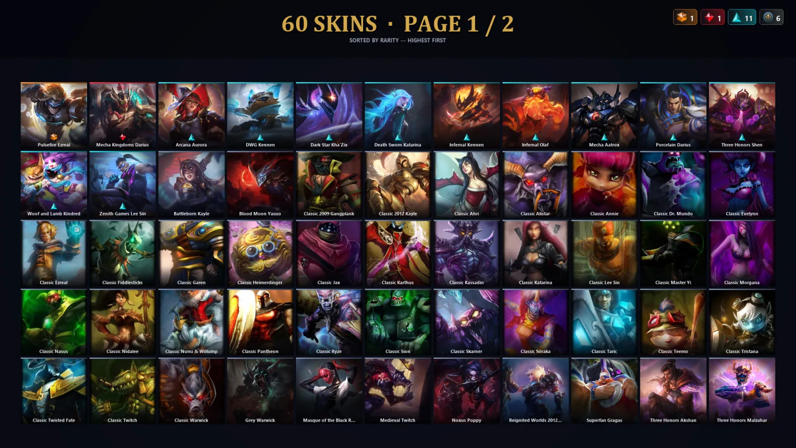 [LoL] | TR | Level 71 | Emerald III | 109 Champions | 28 Skins | 17,527 BE