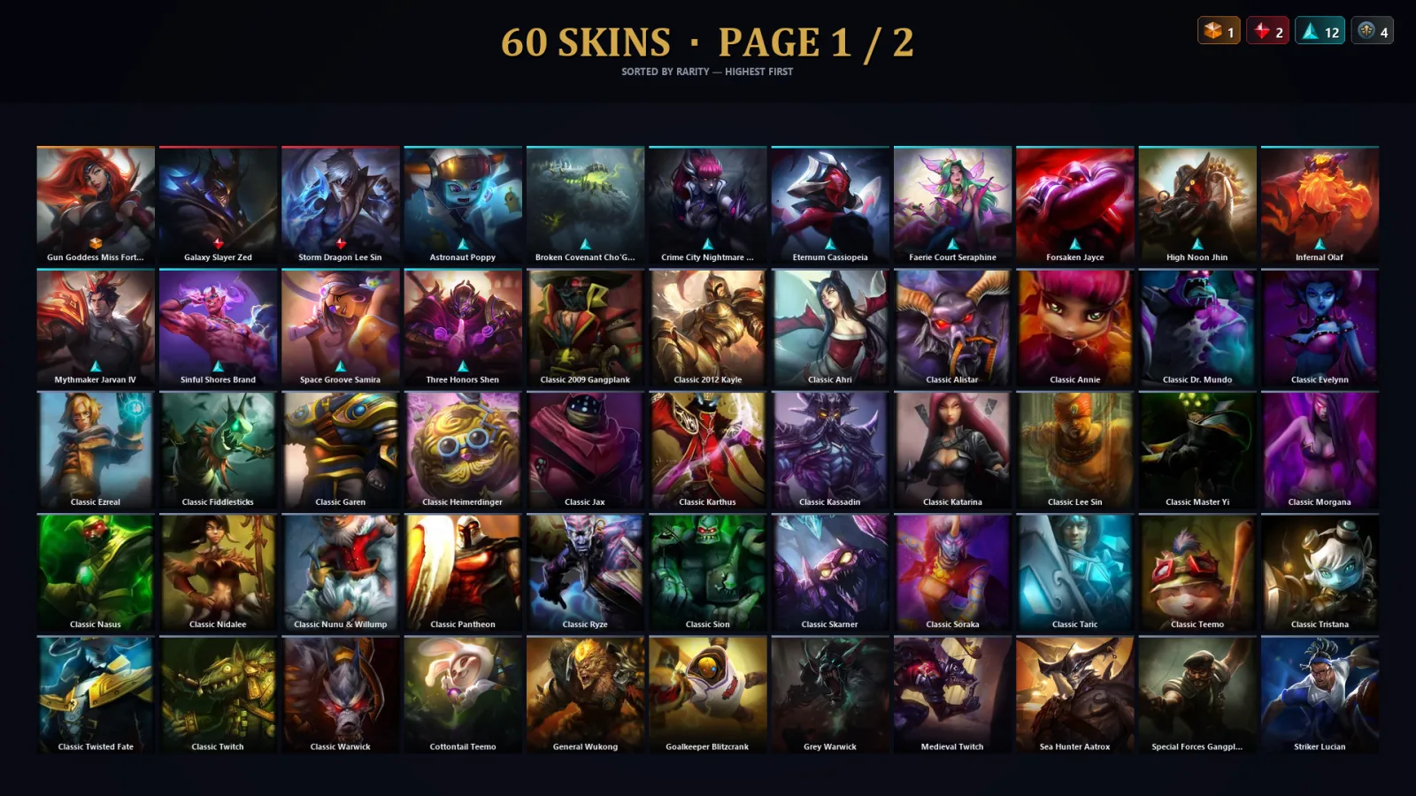 [LoL] | EUW | Level 30 | Master | 154 Champions | 28 Skins | 61,379 BE