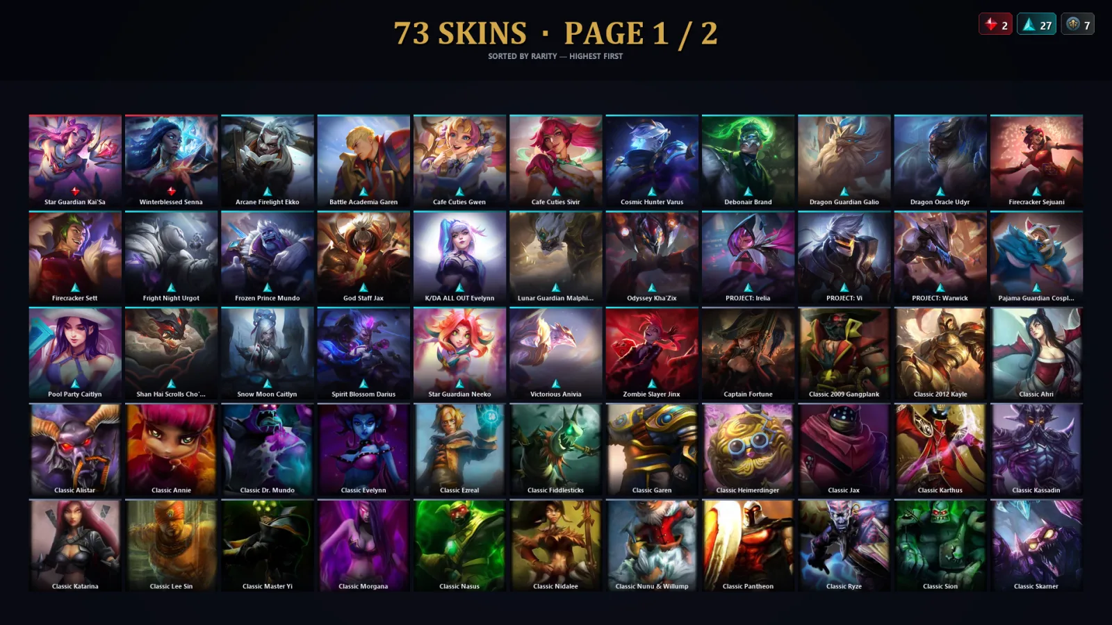 [LoL] | TR | Level 213 | Emerald III | 133 Champions | 73 Skins | 33,499 BE