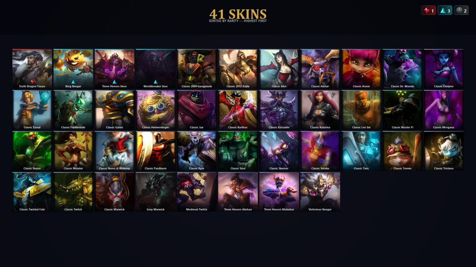 [LoL] | EUW | Level 56 | Diamond II | 65 Champions | 9 Skins | 36,042 BE