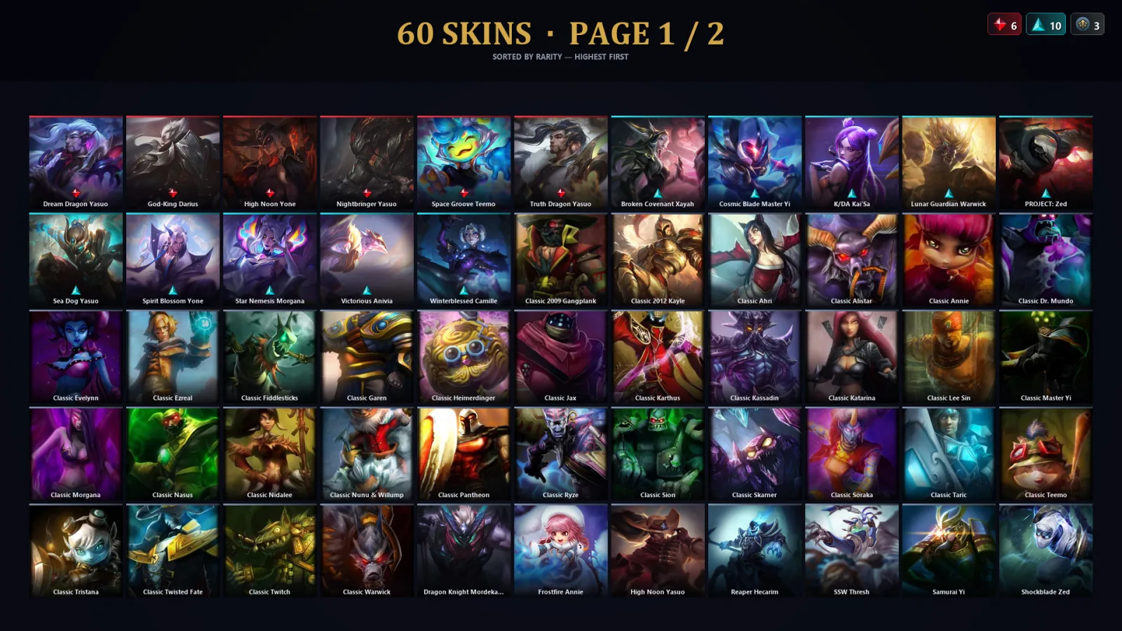 [LoL] | TR | Level 78 | 45 Champions | 60 Skins | 15,081 BE