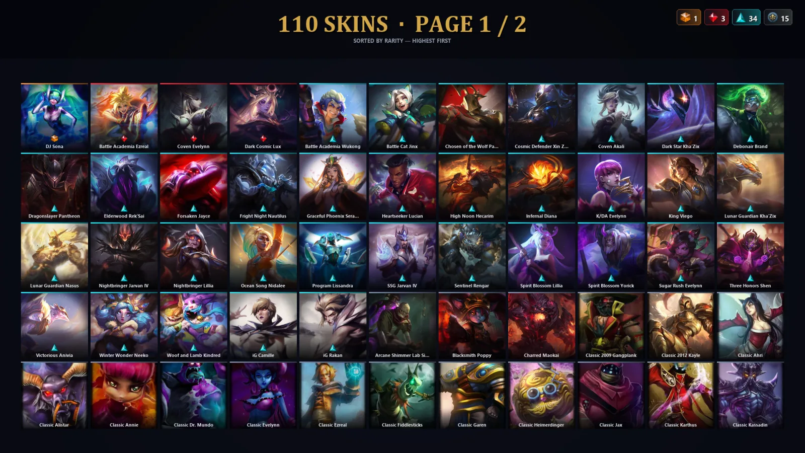 [LoL] | EUW | Level 30 | Master | 173 Champions | 110 Skins | 30,895 BE