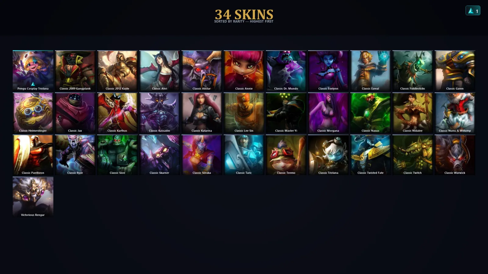 [LoL] | EUW | Level 36 | Platinum IV | 41 Champions | 2 Skins