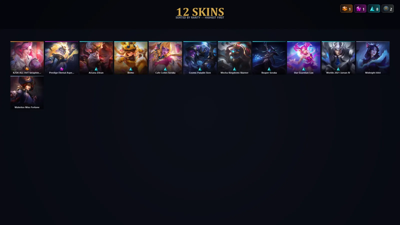 [LoL] | TR | Level 30 | 54 Champions | 12 Skins — LoL account