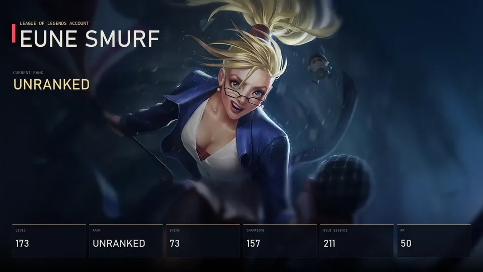 EUNE | Forecast Janna | Dark Star Thresh | Zombie Nunu & Willump | Heartseeker Jinx | Risen Fiddlesticks | Unranked | 73 Skin | 157 Champion — main preview