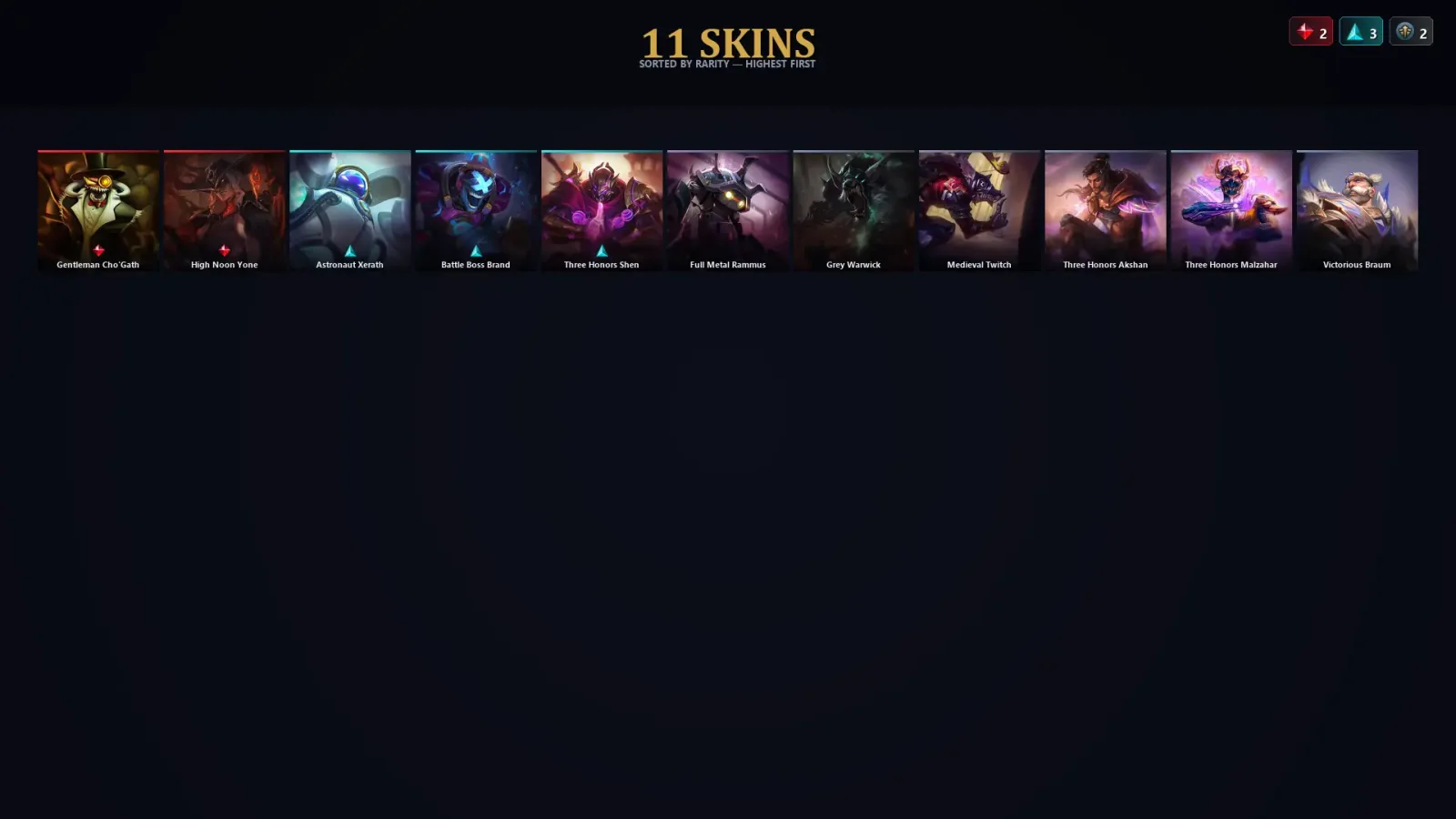 [LoL] | TR | Level 30 | Grandmaster | 126 Champions | 11 Skins