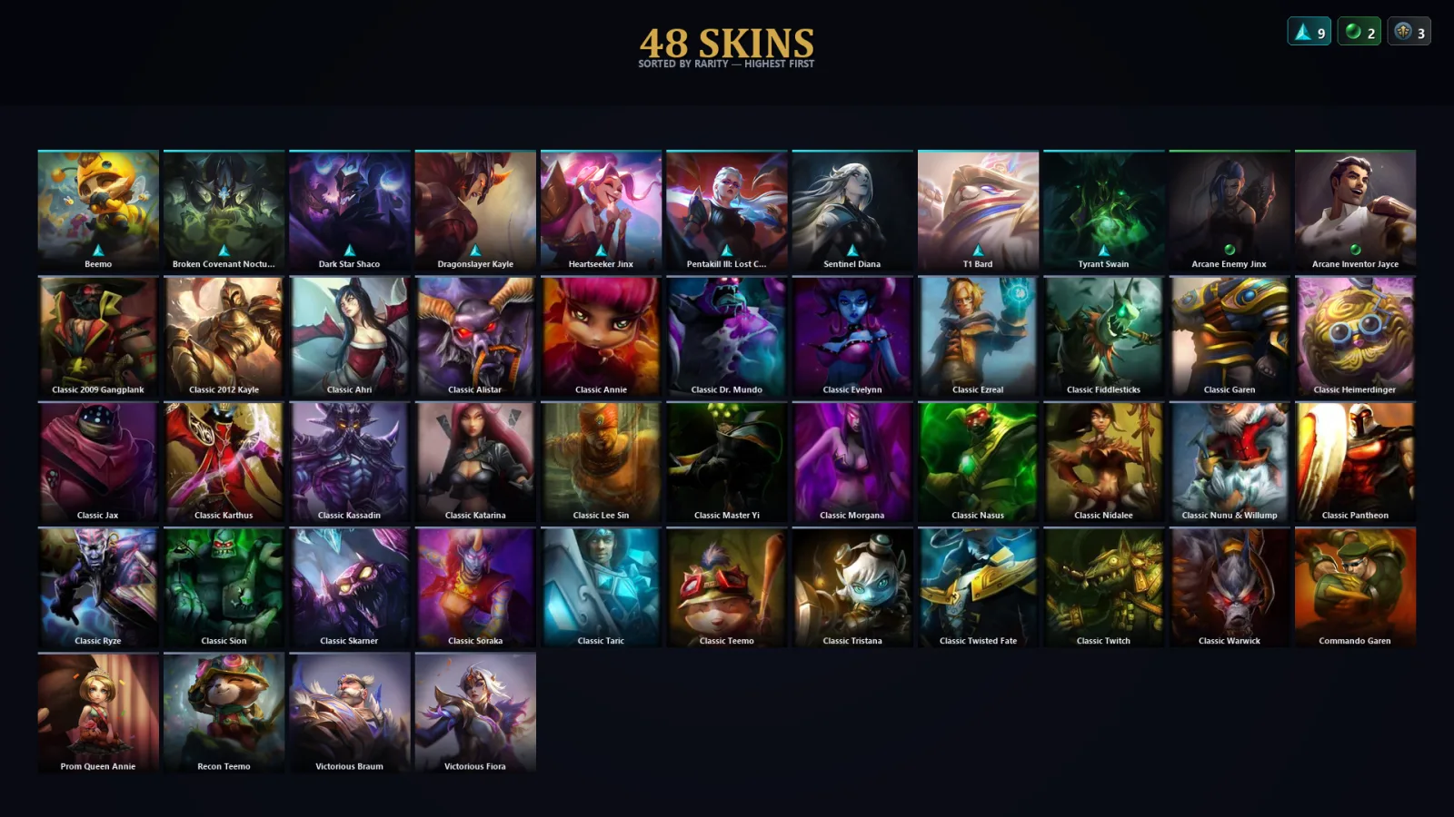 [LoL] | EUW | Level 90 | Emerald IV | 75 Champions | 16 Skins | 16,901 BE