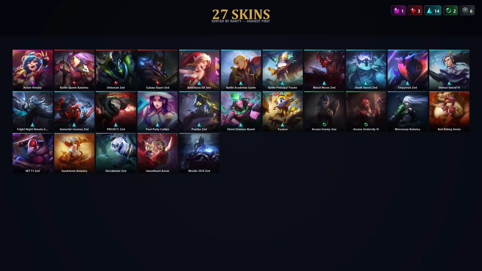[LoL] | TR | Level 30 | 26 Champions | 27 Skins | 32,451 BE — LoL account