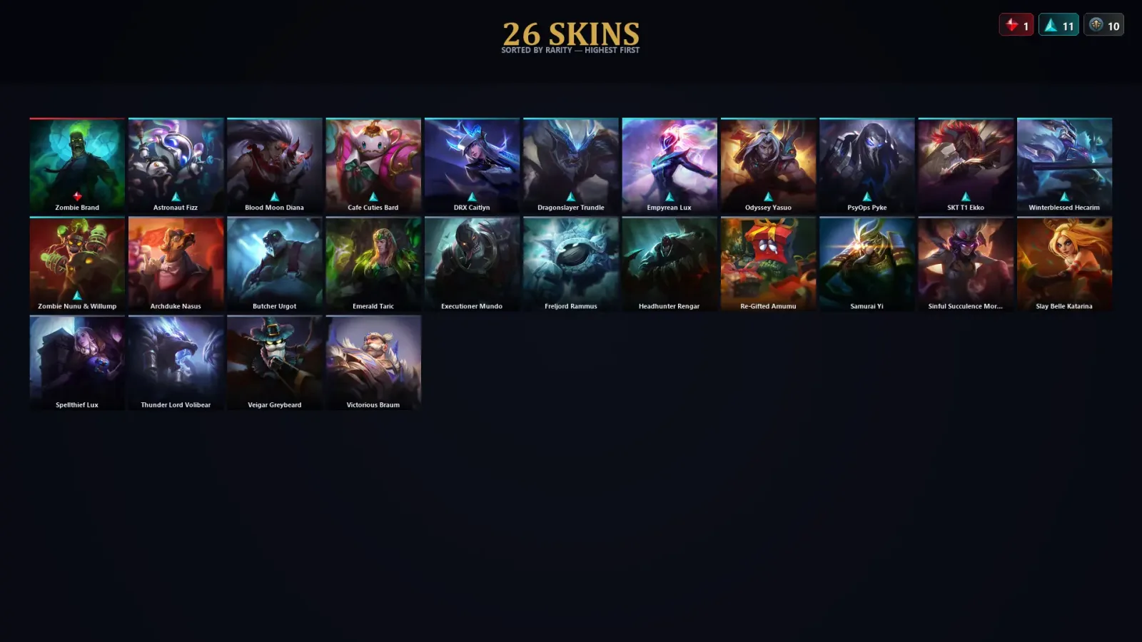 [LoL] | TR | Level 87 | Iron II | 96 Champions | 26 Skins — LoL account