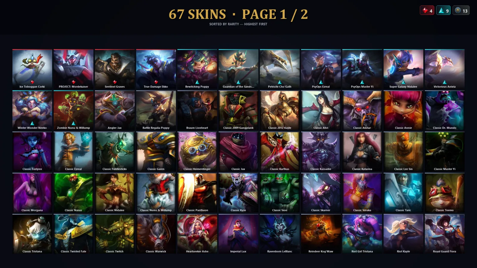 [LoL] | TR | Level 95 | Emerald IV | 86 Champions | 35 Skins | 28,274 BE — LoL account