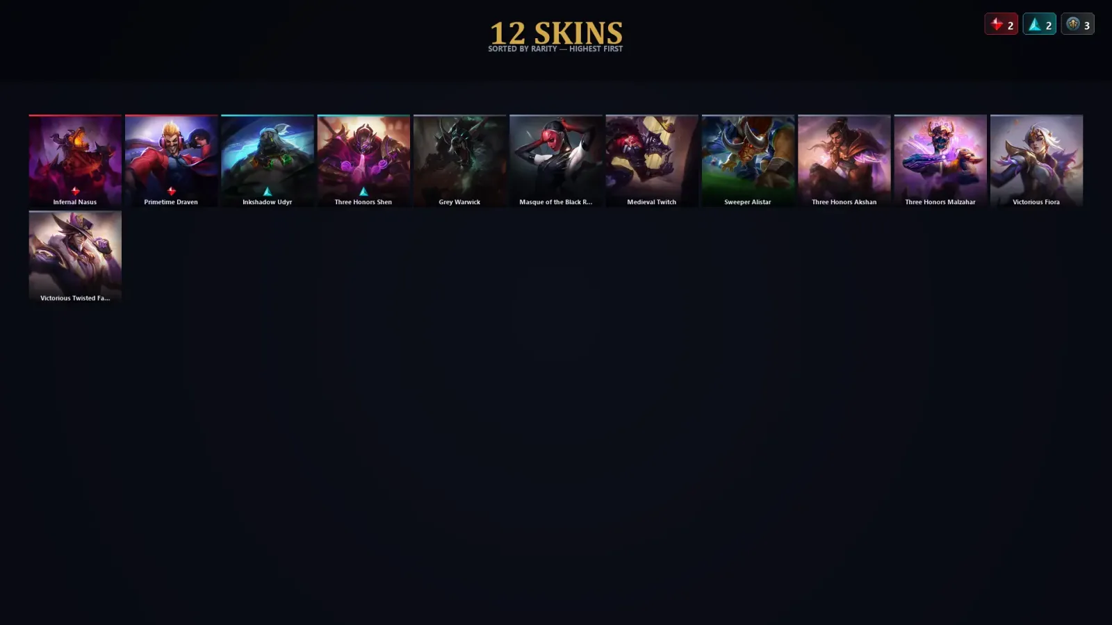 [LoL] | EUW | Level 43 | Platinum III | 59 Champions | 12 Skins