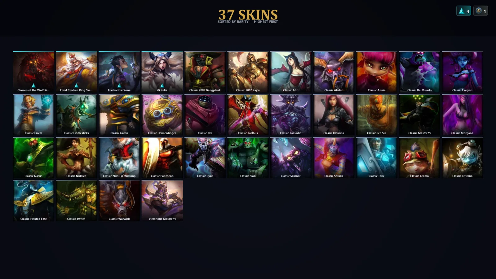 [LoL] | TR | Level 45 | Diamond II | 58 Champions | 5 Skins