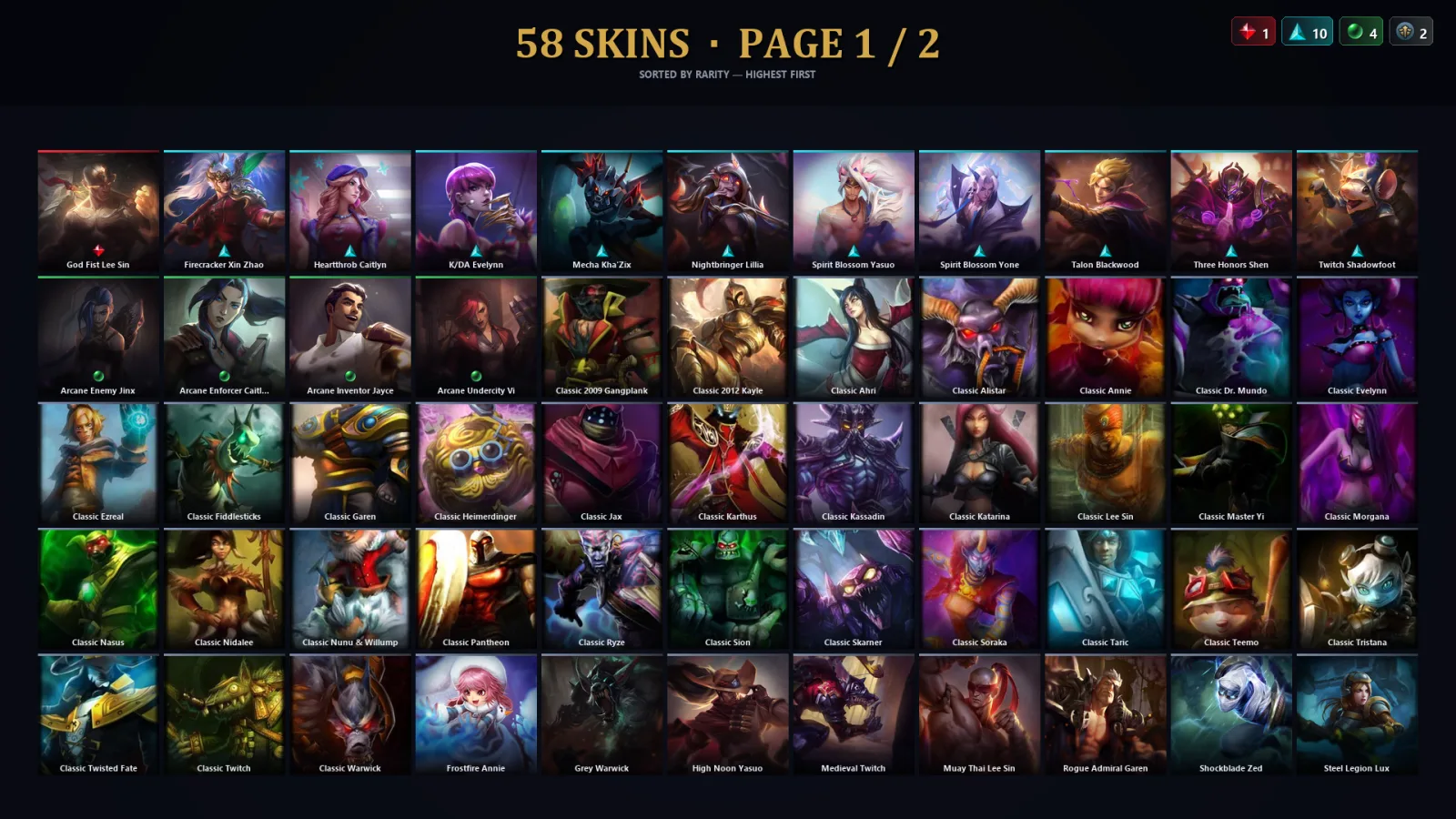 [LoL] | TR | Level 44 | Bronze IV | 73 Champions | 58 Skins