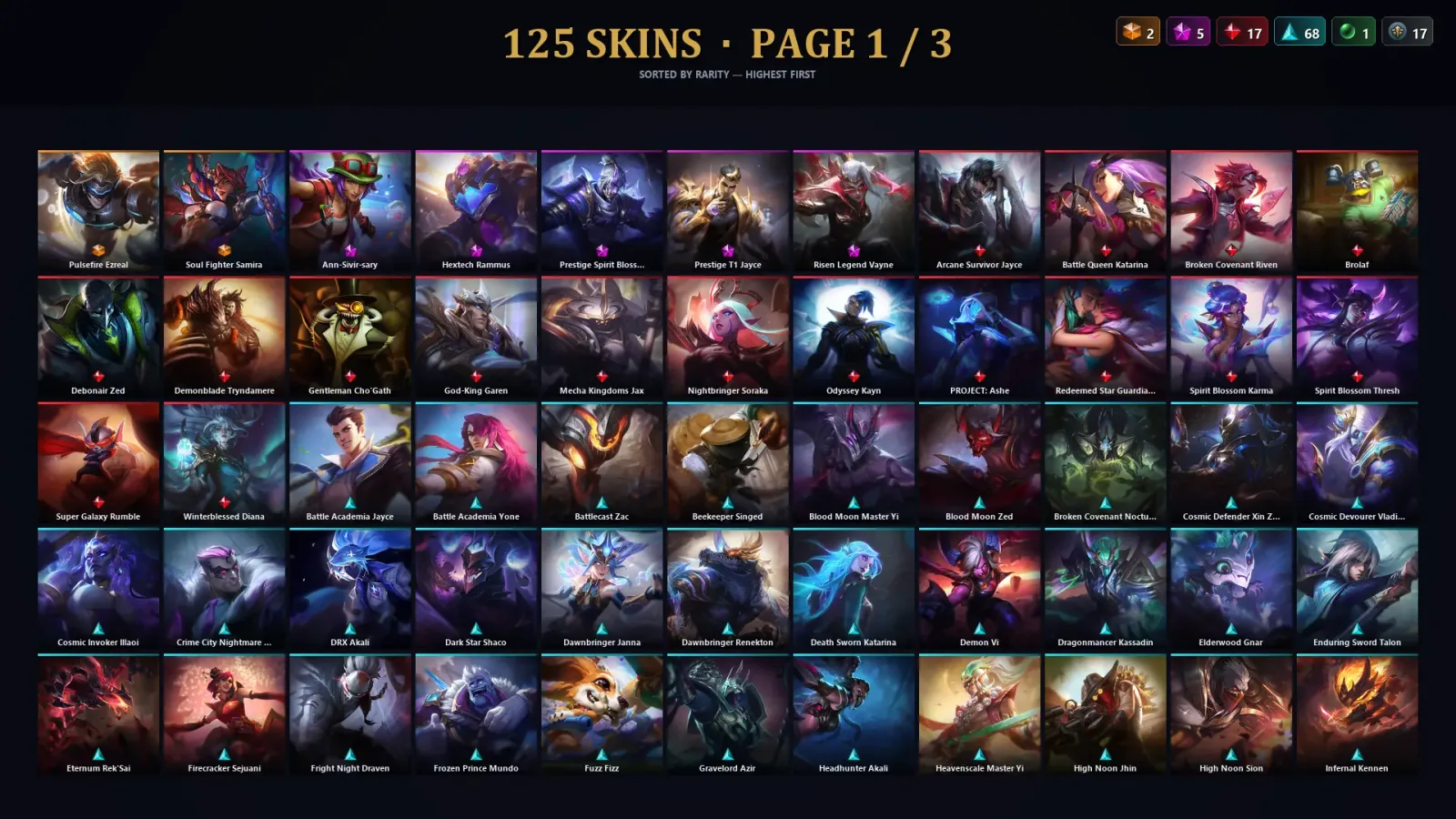 [LoL] | TR | Level 204 | Emerald I | 143 Champions | 125 Skins | 23,298 BE — LoL account