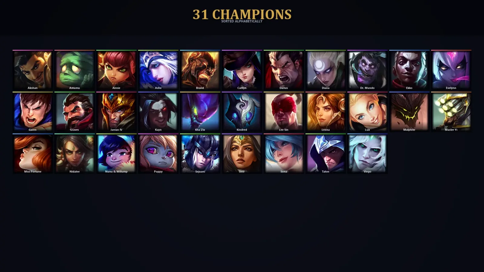 [LoL] | EUW | Level 40 | 31 Champions — LoL account