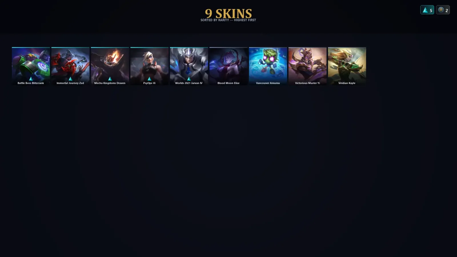 [LoL] | TR | Level 52 | Platinum IV | 57 Champions | 9 Skins | 10,146 BE — LoL account