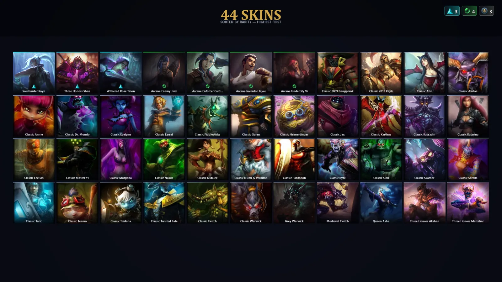 [LoL] | EUW | Level 46 | Diamond IV | 49 Champions | 12 Skins