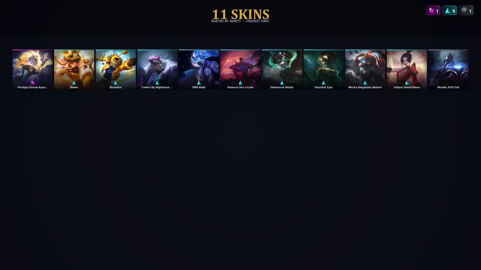 [LoL] | TR | Level 30 | 41 Champions | 11 Skins | 38,400 BE — LoL account