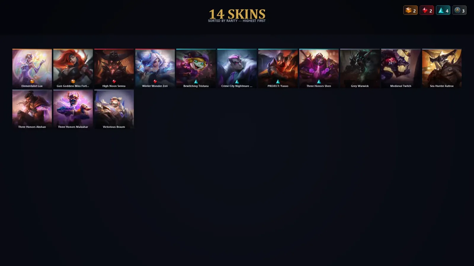 [LoL] | EUW | Level 30 | Master | 95 Champions | 14 Skins | 28,328 BE