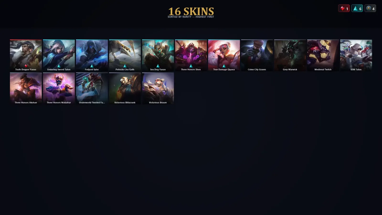 [LoL] | TR | Level 30 | Challenger | 56 Champions | 16 Skins — LoL account