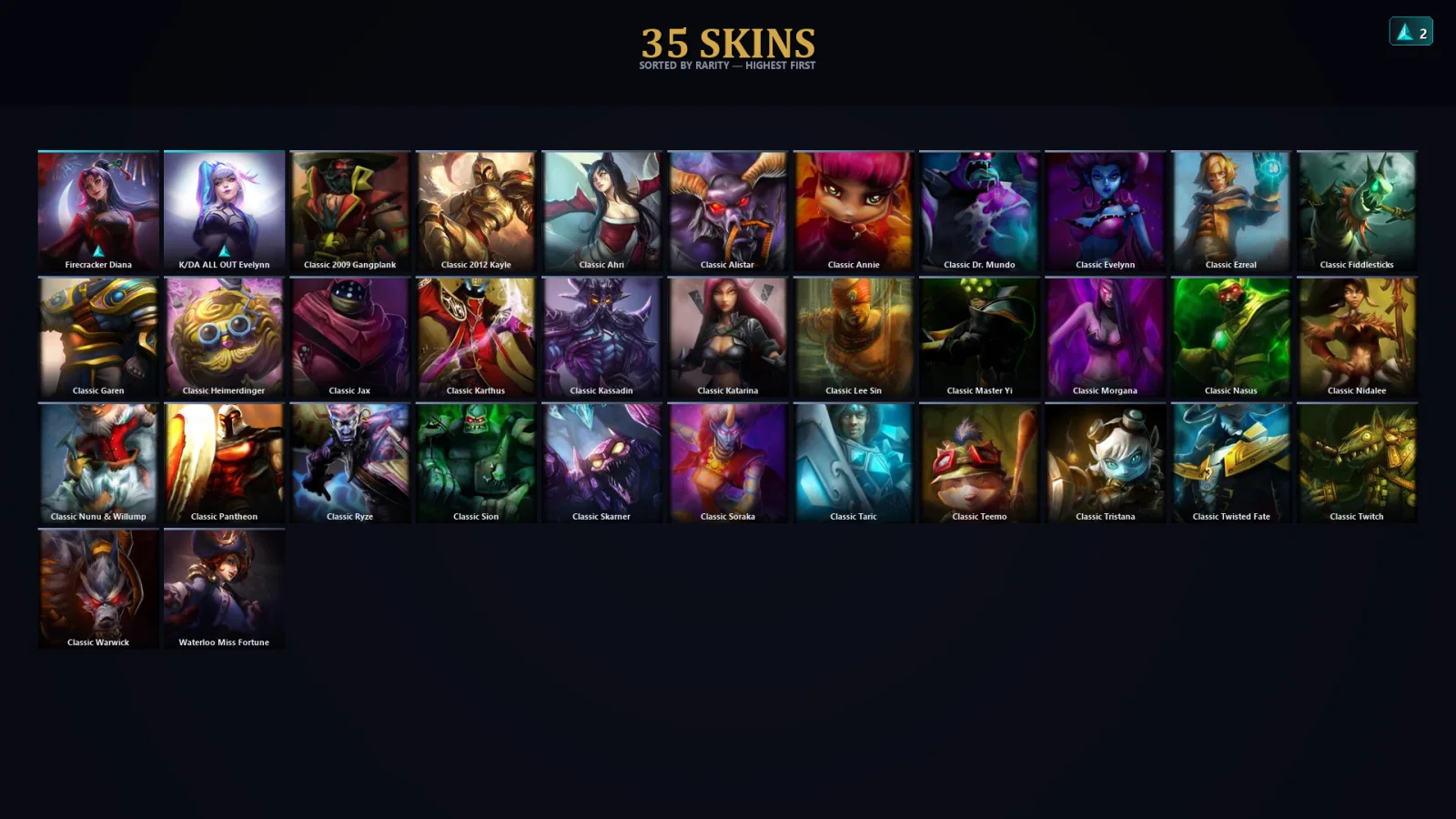 [LoL] | TR | Level 33 | 23 Champions | 35 Skins