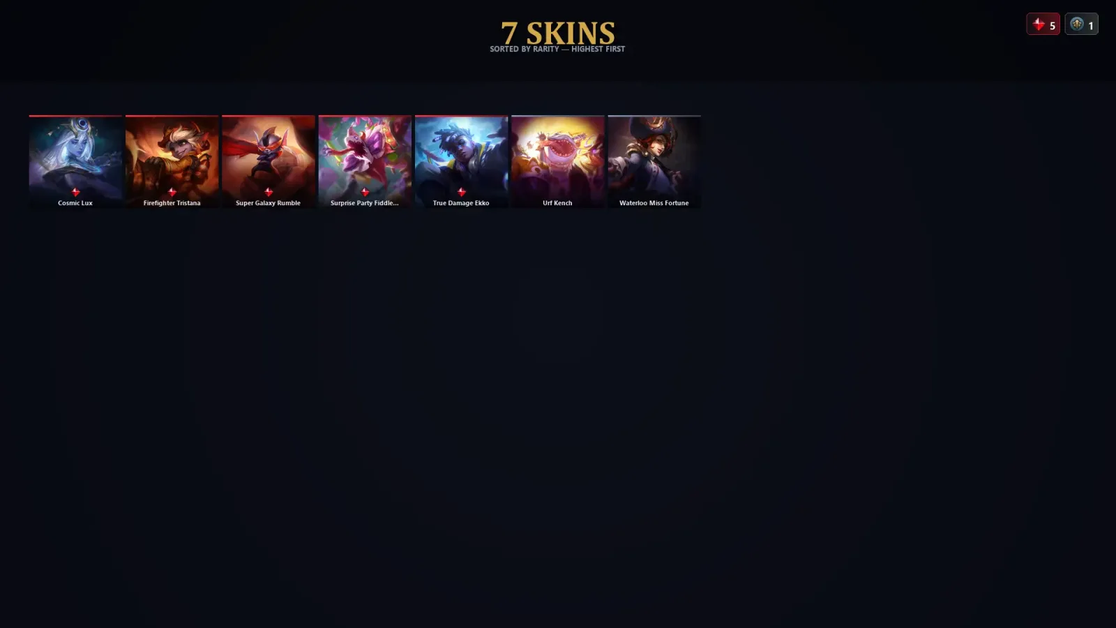 [LoL] | TR | Level 41 | 44 Champions | 7 Skins — LoL account