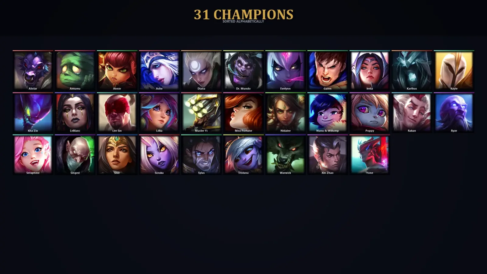 [LoL] | EUW | Level 32 | 31 Champions — LoL account